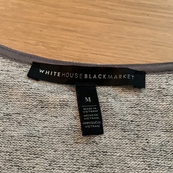 Wh|bm Metallic Sparkly Gray Knit Sleeveless Blouse Women’s M - Picture 5 of 12